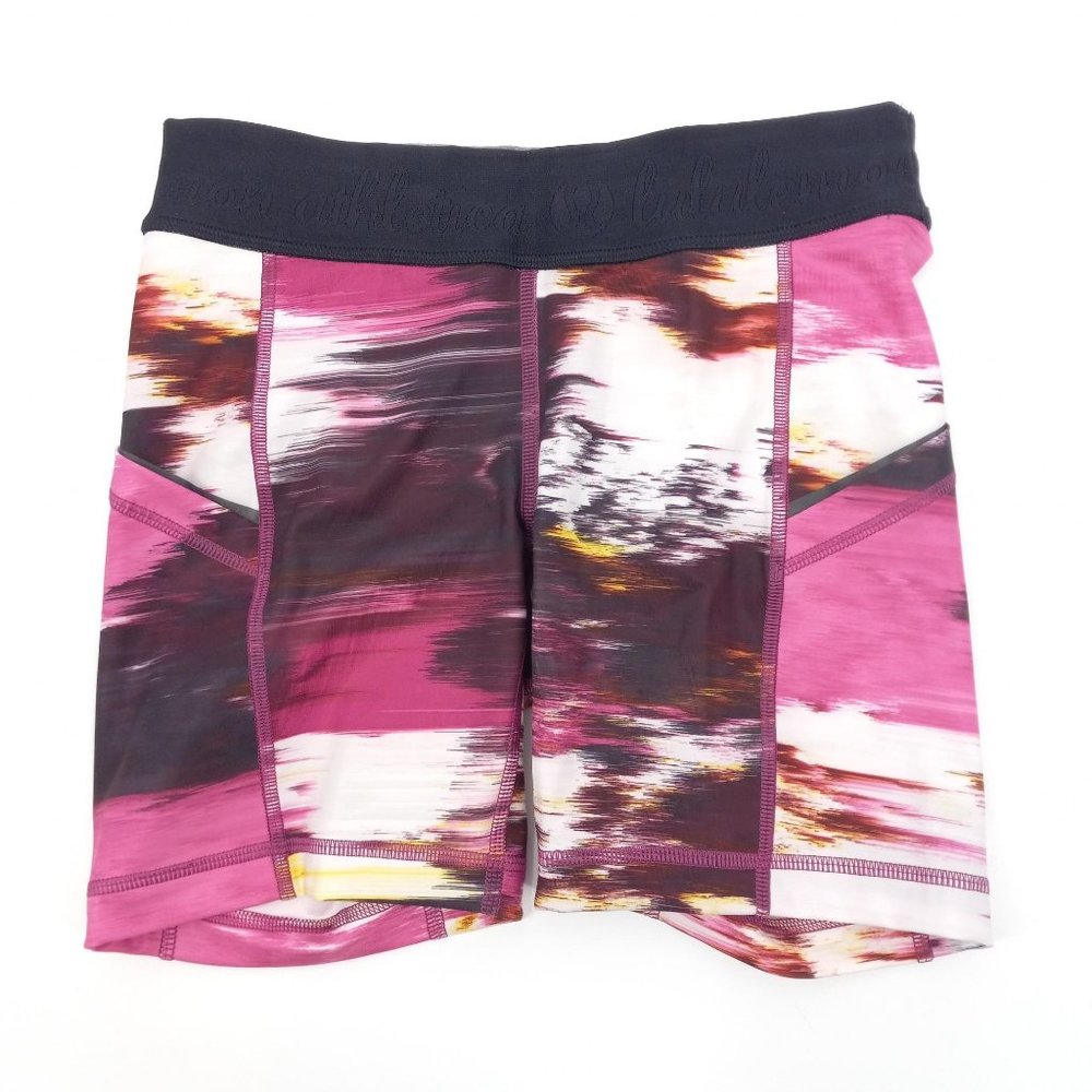 Lululemon What The Sport Short II In Pigment Wind Berry Rumble Multi Running 4 - Picture 4 of 12